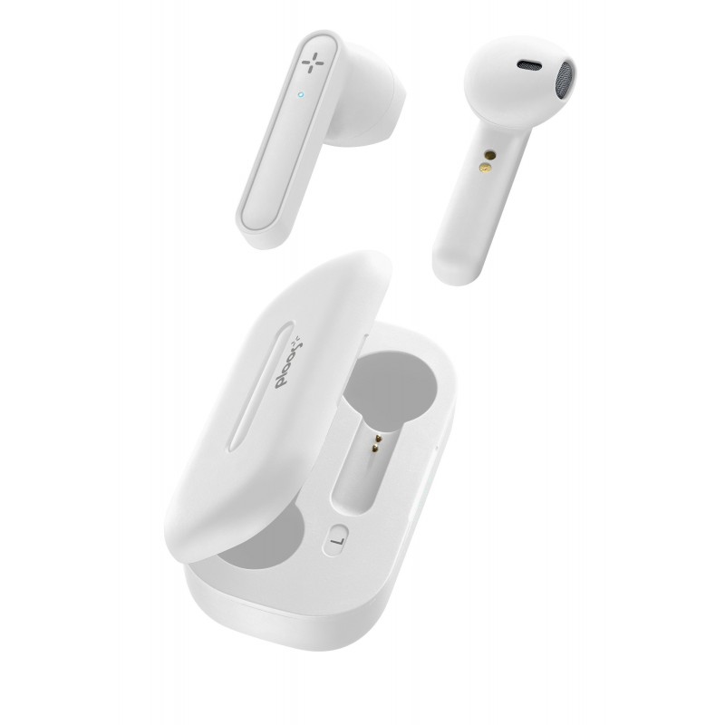 PLOOS PLBTTWSCAPW cuffia e auricolare True Wireless Stereo (TWS) In-ear Musica e Chiamate Bluetooth Bianco
