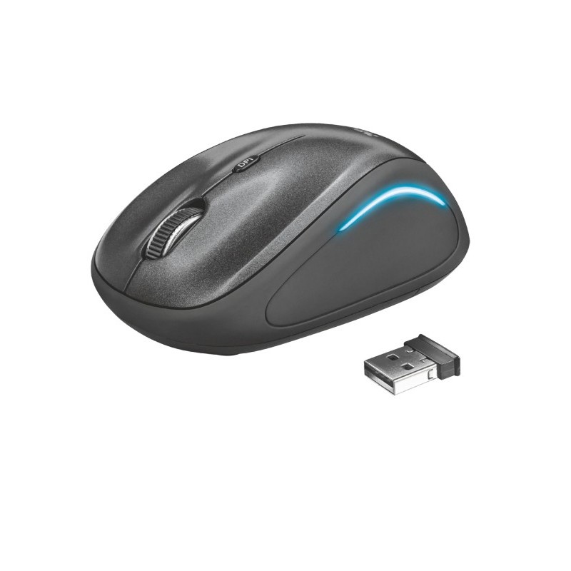 Trust Yvi FX mouse Ambidestro RF Wireless Ottico 1600 DPI