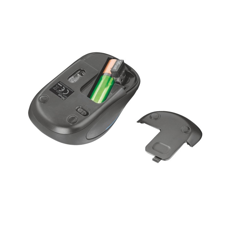 Trust Yvi FX mouse Ambidestro RF Wireless Ottico 1600 DPI