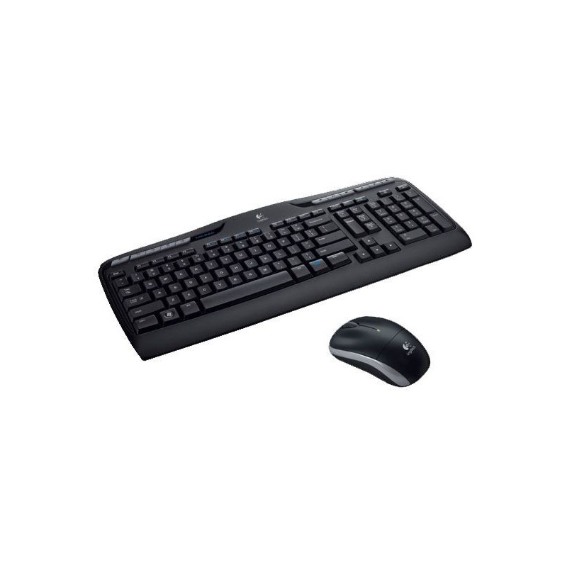 Logitech Wireless Combo MK330 clavier RF sans fil QWERTY Italien Noir