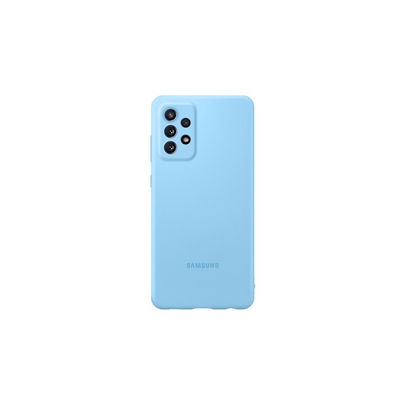 Samsung A72 Silicone Cover Blue coque de protection pour téléphones portables 17 cm (6.7") Housse Bleu