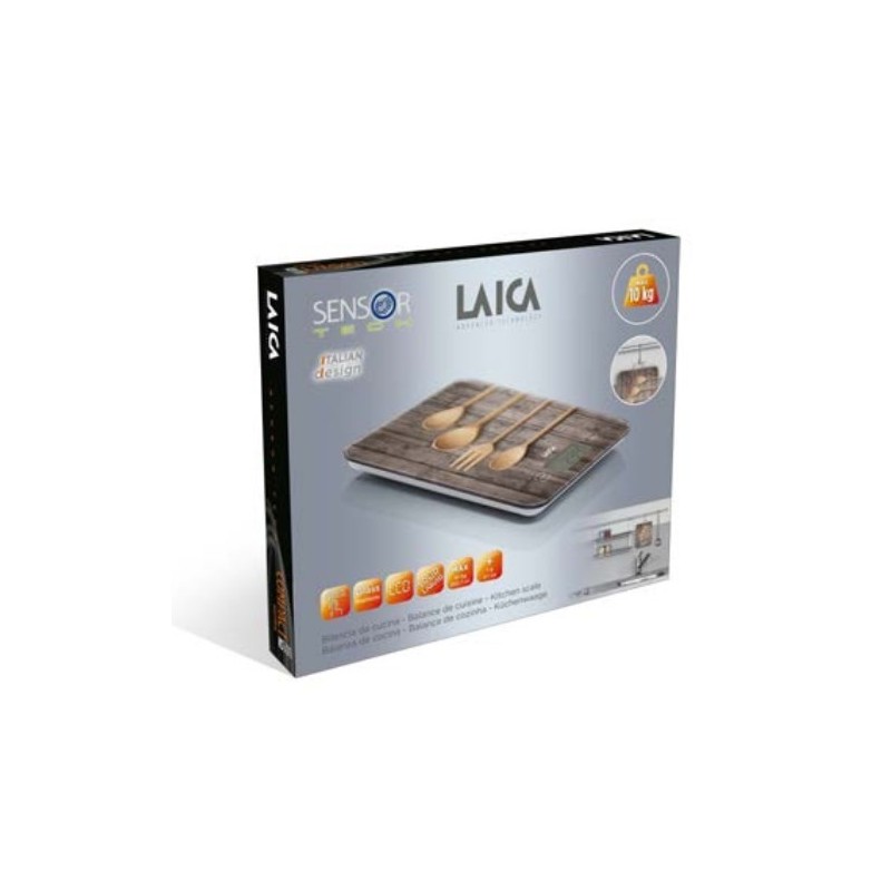 Laica KS5010 escabeaux de cuisine Multicolore Comptoir Rectangle Balance de ménage électronique