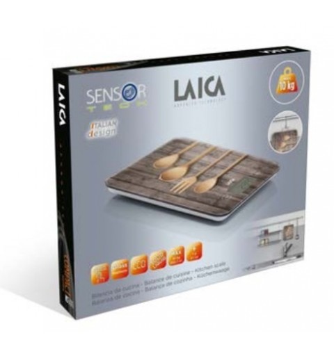 Laica KS5010 escabeaux de cuisine Multicolore Comptoir Rectangle Balance de ménage électronique