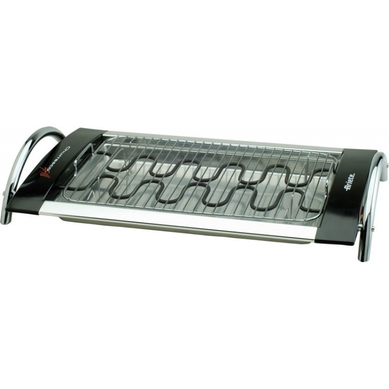 Ariete 732 Grill Dessus de table Electrique Noir, Argent 2000 W