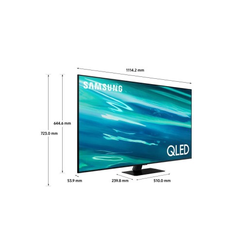 Samsung Series 8 TV QLED 4K 50” QE50Q80A Smart TV Wi-Fi Carbon Silver 2021