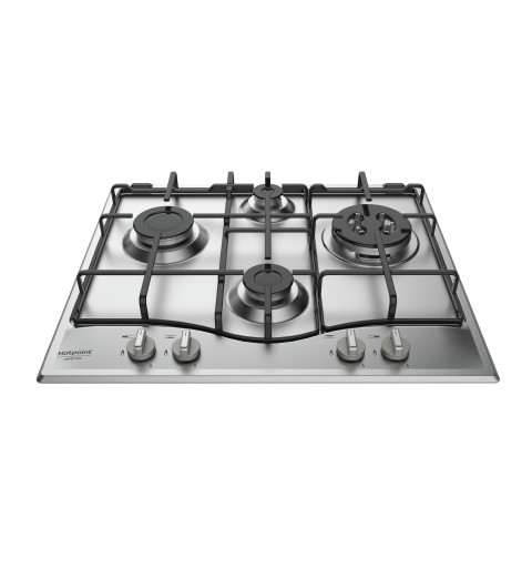 Hotpoint PCN 642 T IX HAR hob Stainless steel Built-in 60 cm Gas 4 zone(s)