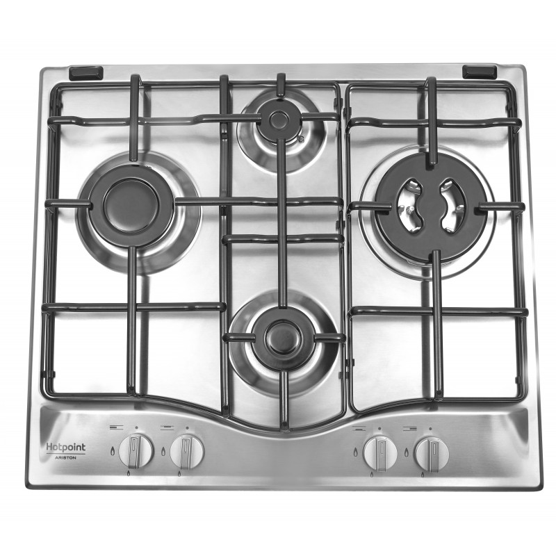 Hotpoint PCN 642 T IX HAR hob Stainless steel Built-in 60 cm Gas 4 zone(s)