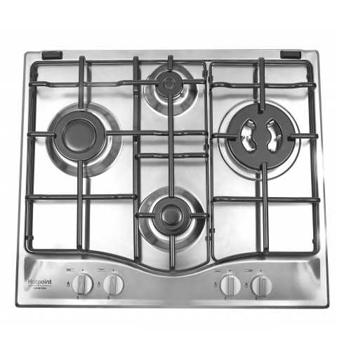 Hotpoint PCN 642 T IX HAR hob Stainless steel Built-in 60 cm Gas 4 zone(s)