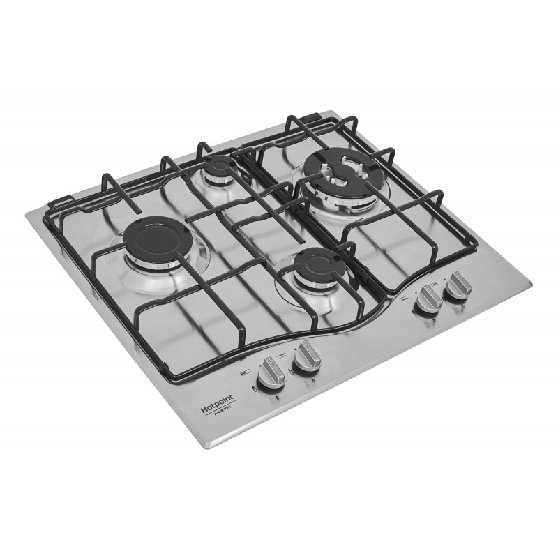 Hotpoint PCN 642 T IX HAR hob Stainless steel Built-in 60 cm Gas 4 zone(s)