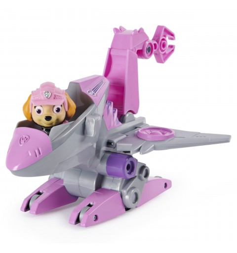 PAW Patrol , Dino Rescue Skye’s Deluxe Rev Up Vehicle with Mystery Dinosaur Figure