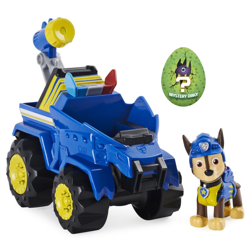 PAW Patrol , Dino Rescue Skye’s Deluxe Rev Up Vehicle with Mystery Dinosaur Figure