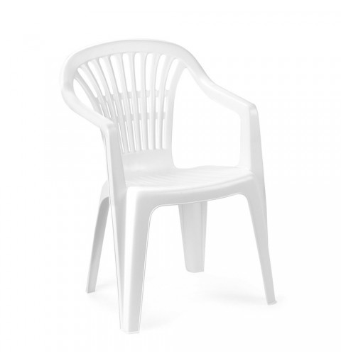 Ipae-Progarden Scilla outdoor chair Dining Hard seat Hard backrest Polypropylene (PP) White