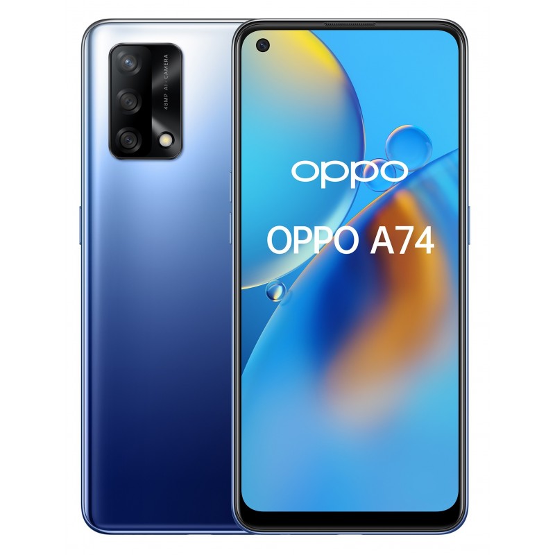 OPPO A74 16.3 cm (6.43") Dual SIM ColorOS 11.1 4G USB Type-C 6 GB 128 GB 5000 mAh Blue