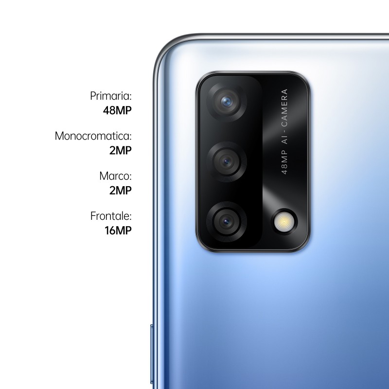 OPPO A74 16,3 cm (6.43") SIM doble ColorOS 11.1 4G USB Tipo C 6 GB 128 GB 5000 mAh Azul