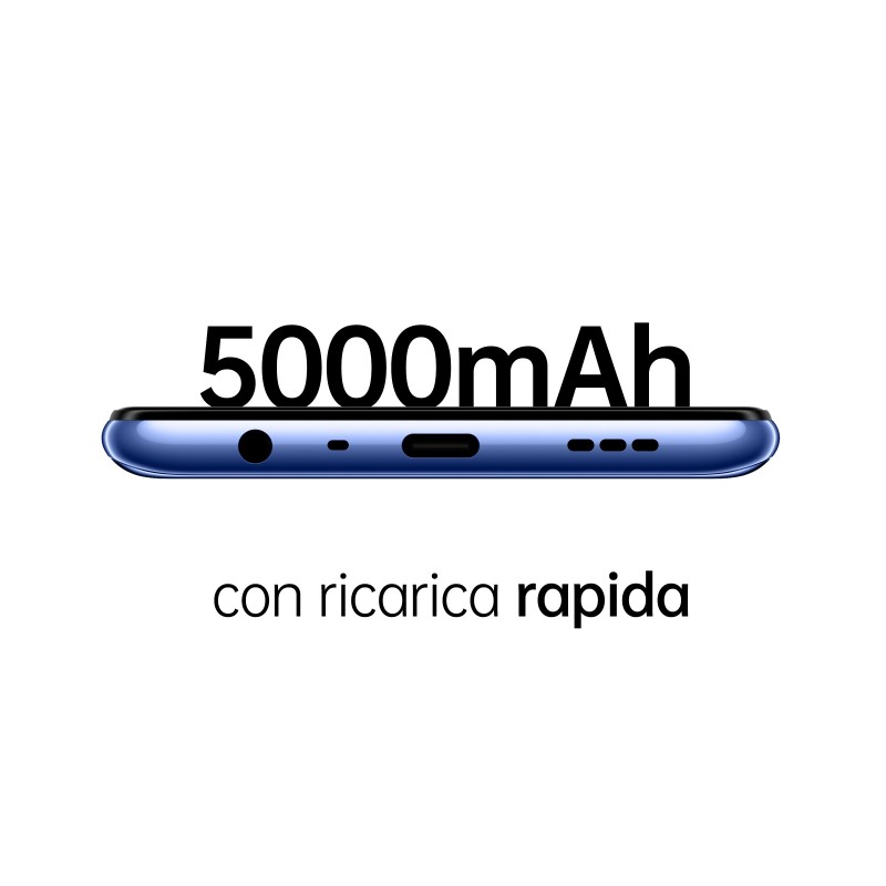 OPPO A74 16.3 cm (6.43") Dual SIM ColorOS 11.1 4G USB Type-C 6 GB 128 GB 5000 mAh Blue