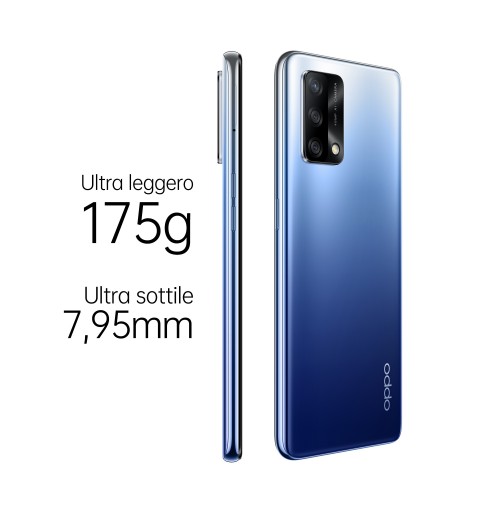 OPPO A74 16,3 cm (6.43") SIM doble ColorOS 11.1 4G USB Tipo C 6 GB 128 GB 5000 mAh Azul