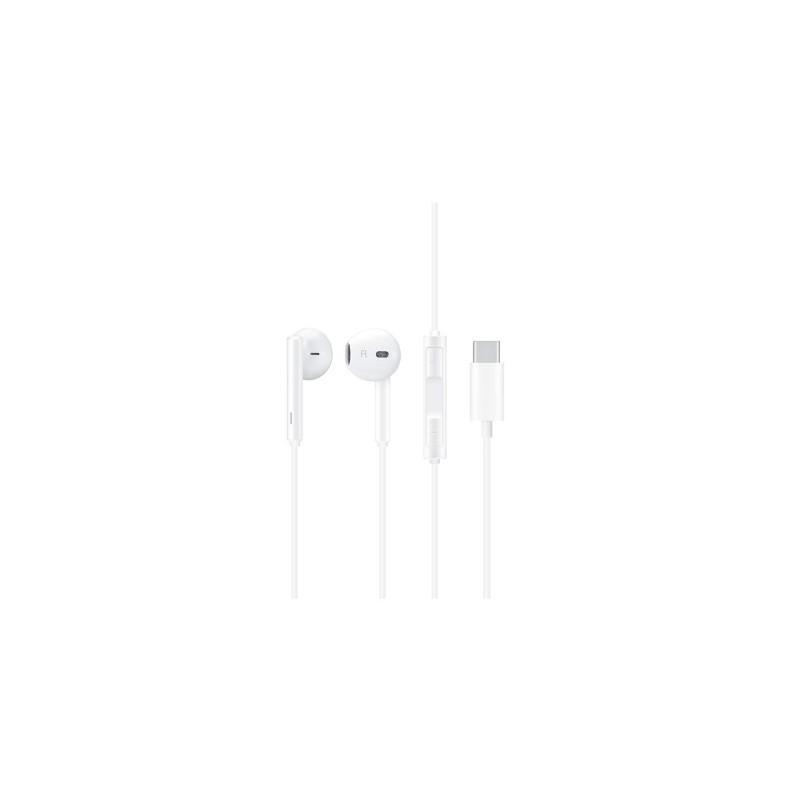 Huawei 55030088 écouteur casque Avec fil Ecouteurs Appels Musique USB Type-C Blanc