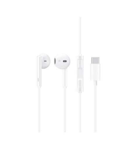 Huawei 55030088 auricular y casco Auriculares Alámbrico Dentro de oído Llamadas Música USB Tipo C Blanco