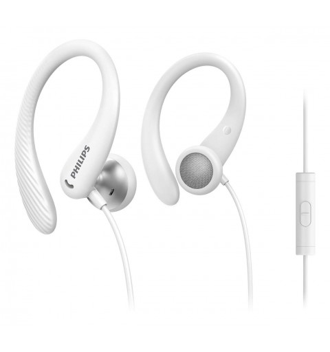 Philips TAA1105WT 00 écouteur casque Avec fil Crochets auriculaires, Ecouteurs Sports Blanc