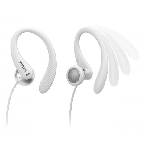 Philips TAA1105WT 00 cuffia e auricolare Cablato A clip, In-ear Sport Bianco