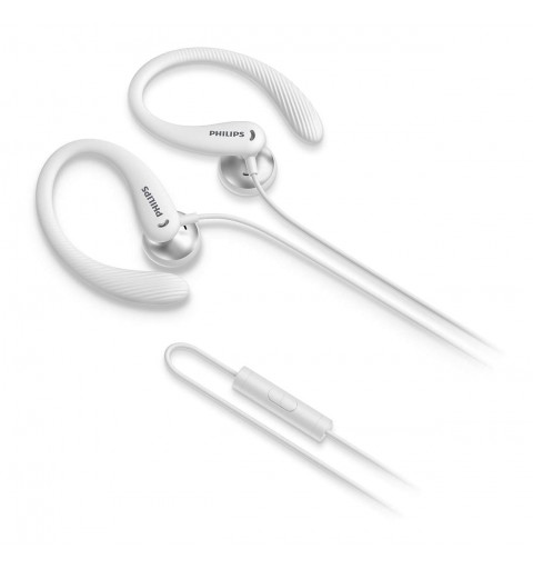 Philips TAA1105WT 00 écouteur casque Avec fil Crochets auriculaires, Ecouteurs Sports Blanc