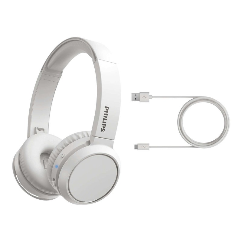 Philips 4000 series TAH4205WT 00 auricular y casco Auriculares Inalámbrico Diadema Llamadas Música USB Tipo C Bluetooth Blanco