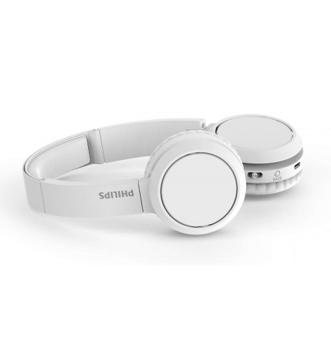 Philips 4000 series TAH4205WT 00 headphones headset Wireless Head-band Calls Music USB Type-C Bluetooth White