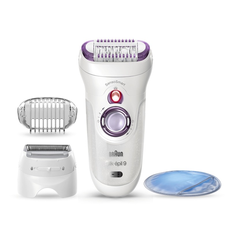 Braun Silk-épil 9 81706314 depiladora 40 pinzas Blanco, Púrpura