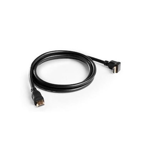 Hama Cavo HDMI M 90° HDMI M, Hdmi High Speed with Ethernet, 1,5 metri, Ultra HD 4K , connettori dorati, sfuso 25 pzz