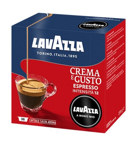 Lavazza A Modo Mio Crema e Gusto Capsule de café Café moyennement torréfié 36 pièce(s)