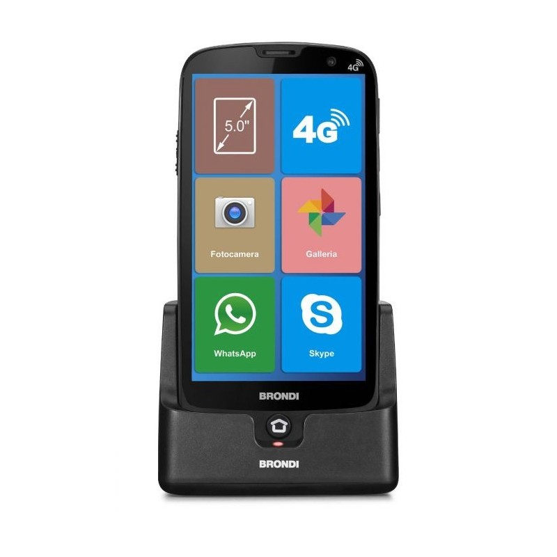 Brondi Amico Smartphone XS 12,7 cm (5") SIM doble Android 10.0 4G USB Tipo C 1 GB 8 GB 2200 mAh Negro