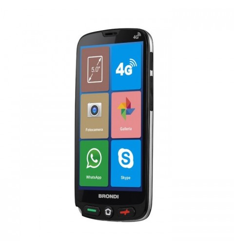 Brondi Amico Smartphone XS 12,7 cm (5 Zoll) Dual-SIM Android 10.0 4G USB Typ-C 1 GB 8 GB 2200 mAh Schwarz