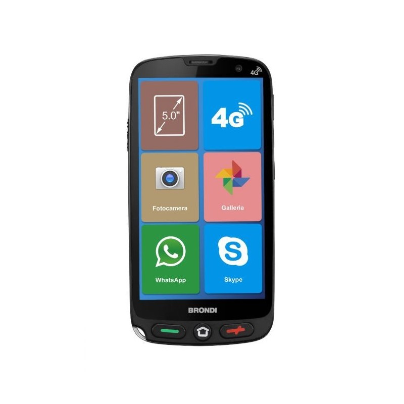 Brondi Amico Smartphone XS 12,7 cm (5") SIM doble Android 10.0 4G USB Tipo C 1 GB 8 GB 2200 mAh Negro