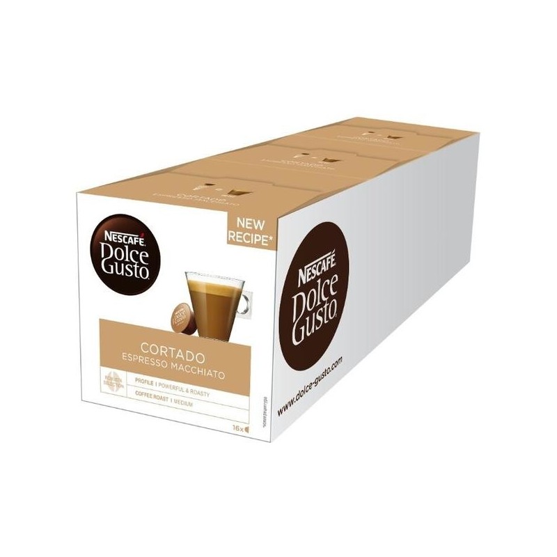 Nescafé Dolce Gusto Cortado Espresso Macchiato Capsule de café Café moyennement torréfié 48 pièce(s)