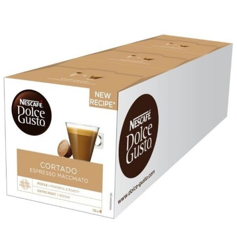 Nescafé Dolce Gusto Cortado Espresso Macchiato Kaffeekapsel Medium geröstet 48 Stück(e)