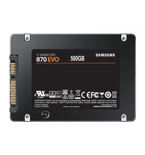 Samsung 870 EVO 2.5" 500 GB Serial ATA III V-NAND