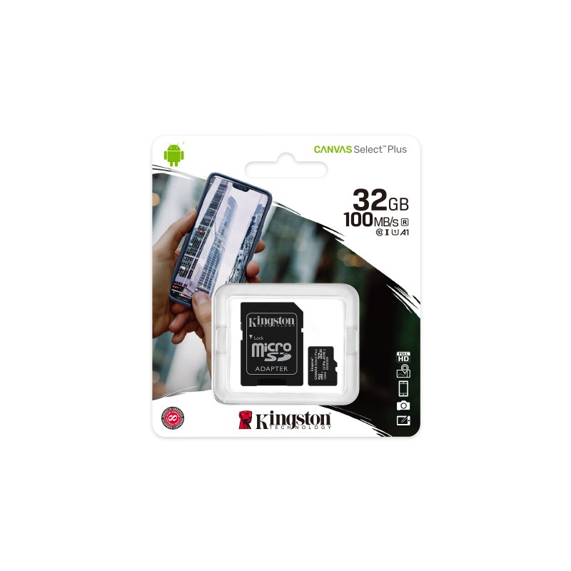 Kingston Technology Canvas Select Plus 32 GB MicroSDHC UHS-I Clase 10