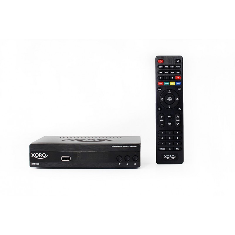 Xoro HRT 7622NP TV set-top box Ethernet (RJ-45), Terrestrial Full HD Black