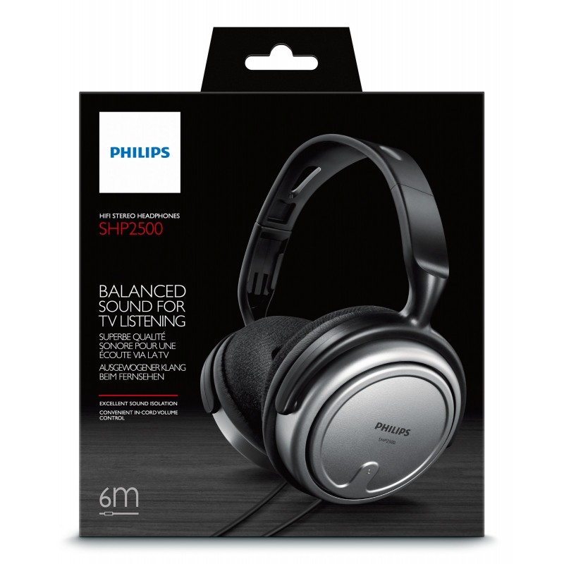 Philips Auriculares interior con cable para TV SHP2500 10