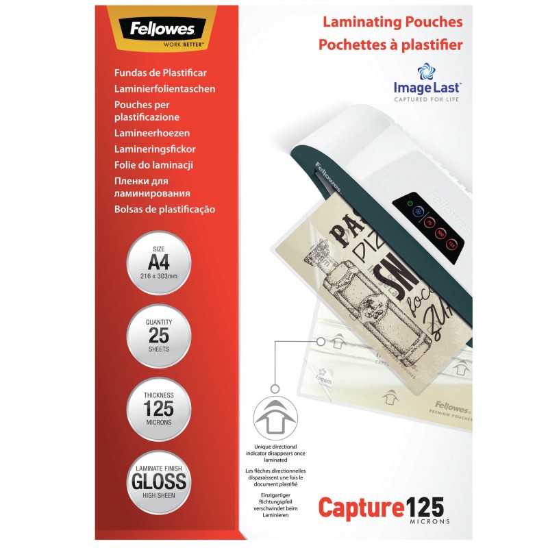 Fellowes Pochettes ImageLast A4 125 microns - Paquet de 25