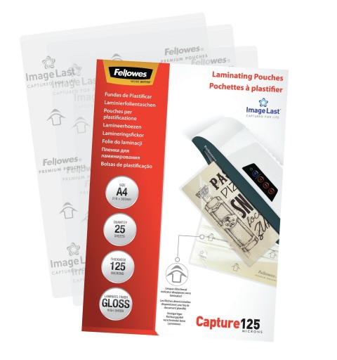 Fellowes ImageLast A4 125 Micron Laminating Pouch - 25 pack