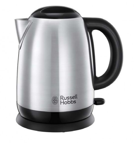 Russell Hobbs Adventure bollitore elettrico 1,7 L 2400 W Nero, Argento