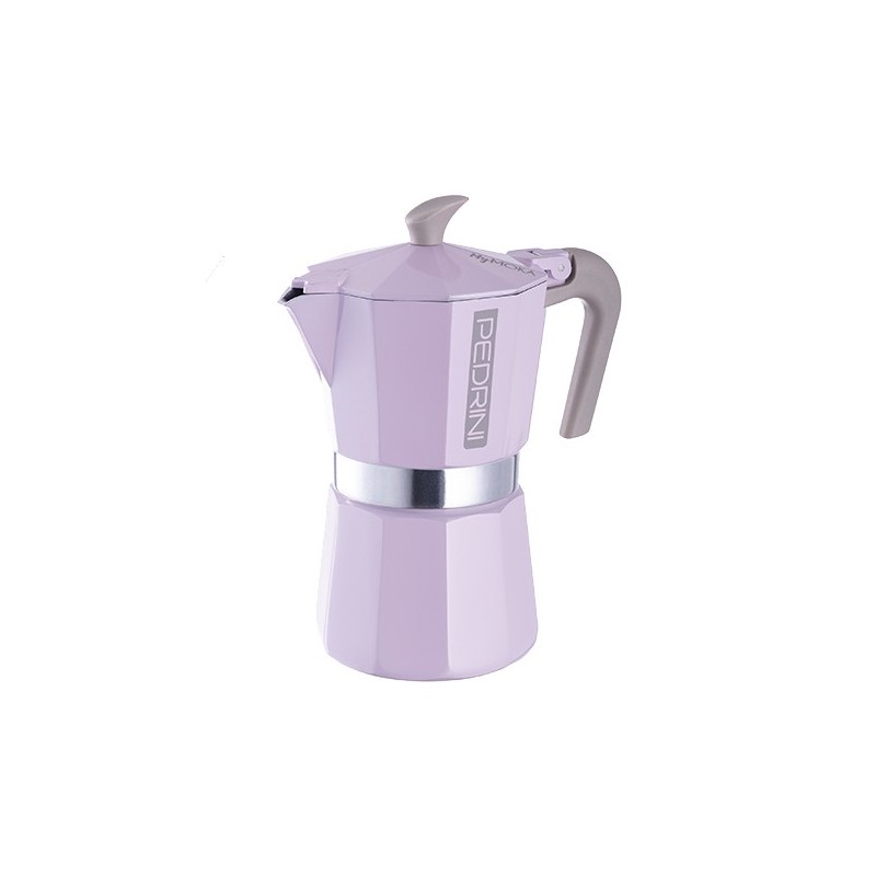 Pedrini MyMoka Mix Cafetera italiana Azul, Verde, Rosa