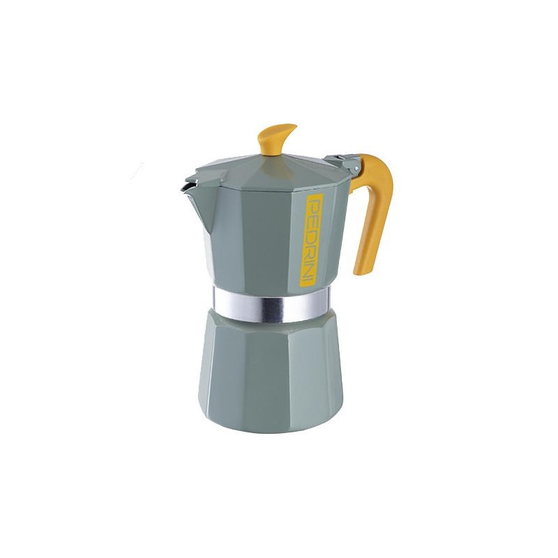 Pedrini MyMoka Mix Cafetera italiana Azul, Verde, Rosa