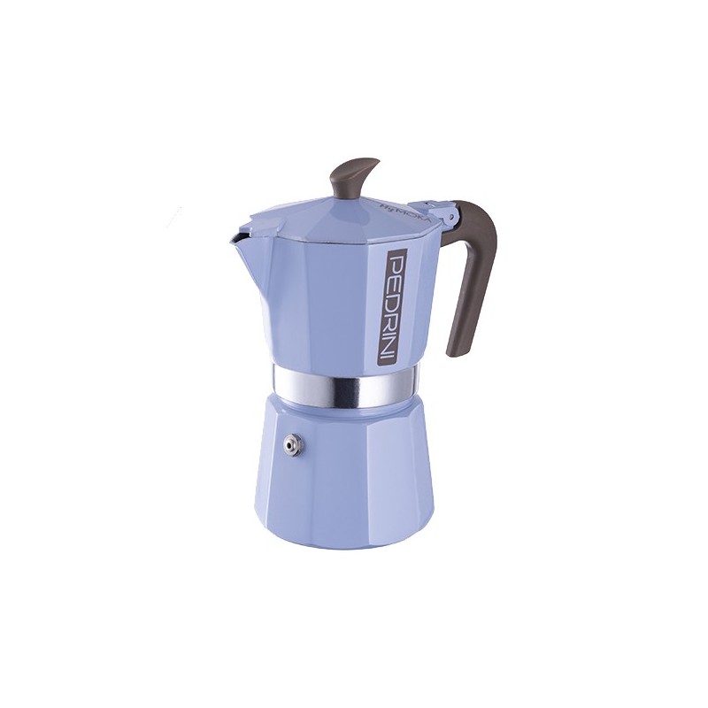 Pedrini MyMoka Mix Cafetera italiana Azul, Verde, Rosa