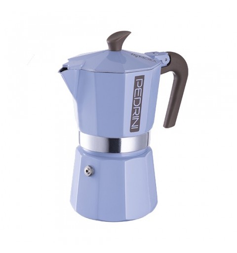 Pedrini MyMoka Mix Mokka-Kanne Blau, Grün, Pink