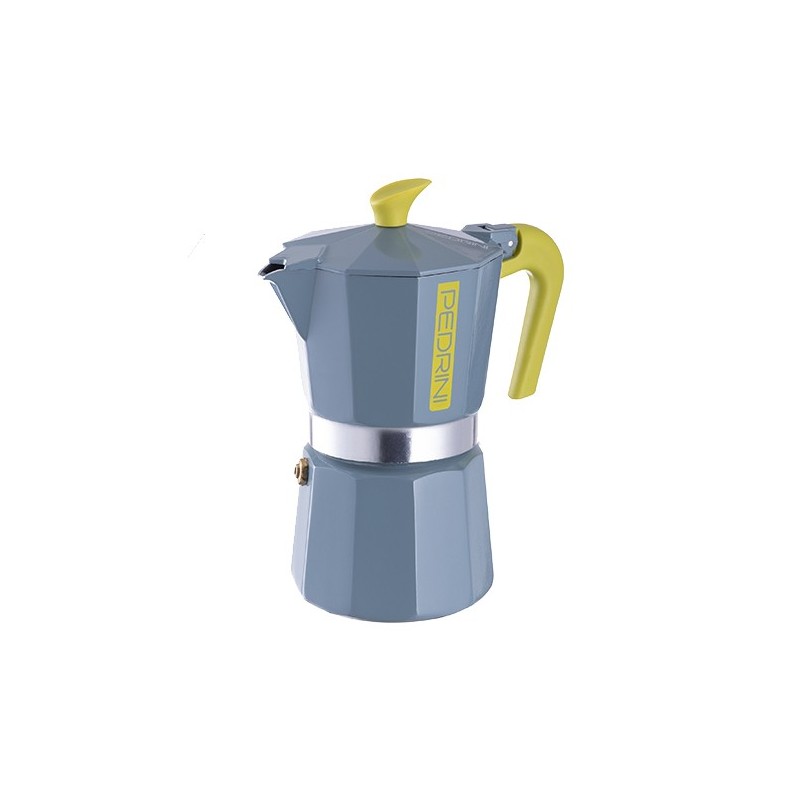 Pedrini MyMoka Mix Cafetera italiana Azul, Verde, Rosa
