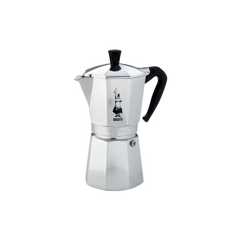 Bialetti Moka Express Cafetière à moka 0,55 L Noir, Argent