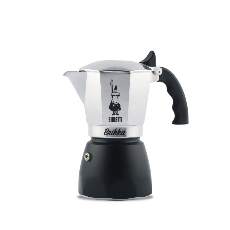 Bialetti Brikka Cafetera de filtrado manual Negro, Plata