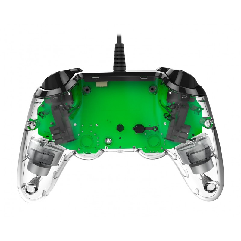 NACON PS4OFCPADCLGREEN periferica di gioco Verde, Trasparente Gamepad Analogico Digitale PlayStation 4